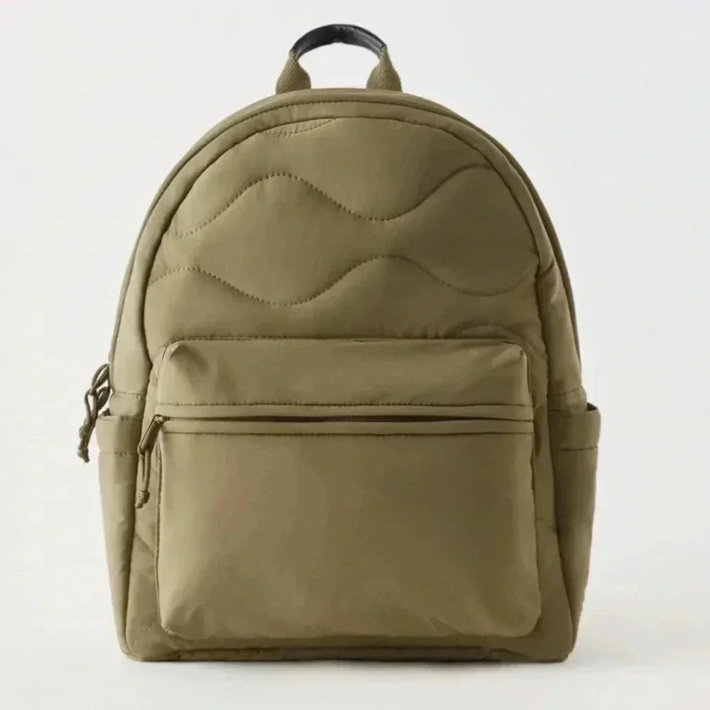 New Zara green backpack